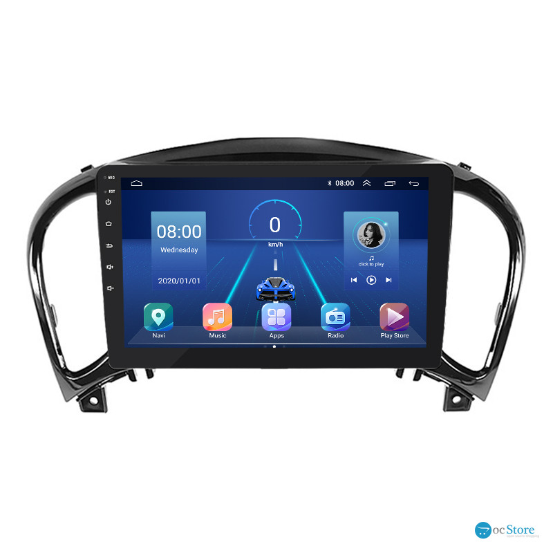 Штатная магнитола Lesko для Nissan Juke I Рестайлинг 2014-2019 экран 9" 2/32Gb 4G Wi-Fi GPS Top