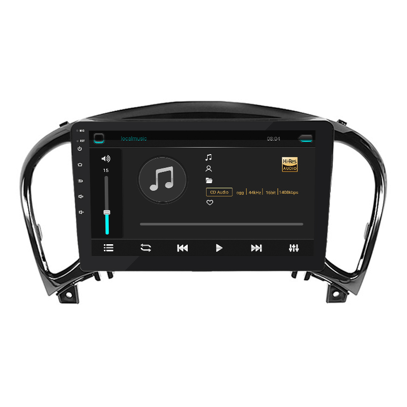 Штатная магнитола Lesko для Nissan Juke I Рестайлинг 2014-2019 экран 9" 2/32Gb 4G Wi-Fi GPS Top