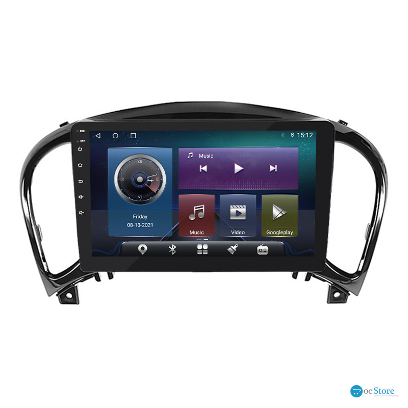 Штатная магнитола Lesko для Nissan Juke I Рестайлинг 2014-2019 экран 9" 4/64Gb 4G Wi-Fi GPS Top