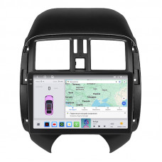 Штатная магнитола Lesko для Nissan Latio I (N17) 2012-2014 экран 9" 4/64 QLED CarPlay 4G Wi-Fi GPS 360 Prime