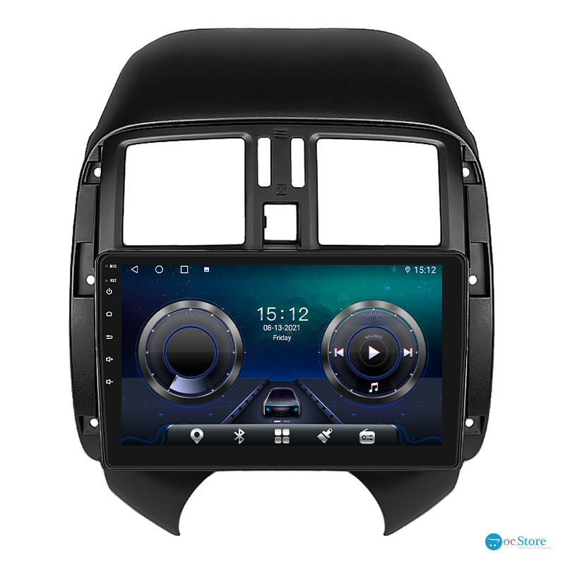 Штатная магнитола Lesko для Nissan Latio I (N17) 2012-2014 экран 9" 4/64Gb 4G Wi-Fi GPS Top