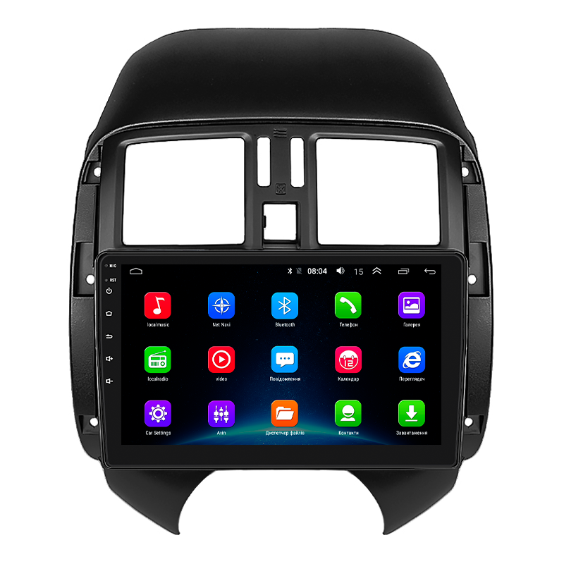 Штатная магнитола Lesko для Nissan Latio I (N17) Рестайлинг 2014-2016 экран 9" 2/32Gb Wi-Fi GPS Base