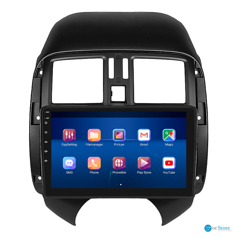 Штатная магнитола Lesko для Nissan Latio I (N17) Рестайлинг 2014-2016 экран 9" 6/128Gb 4G Wi-Fi GPS Top