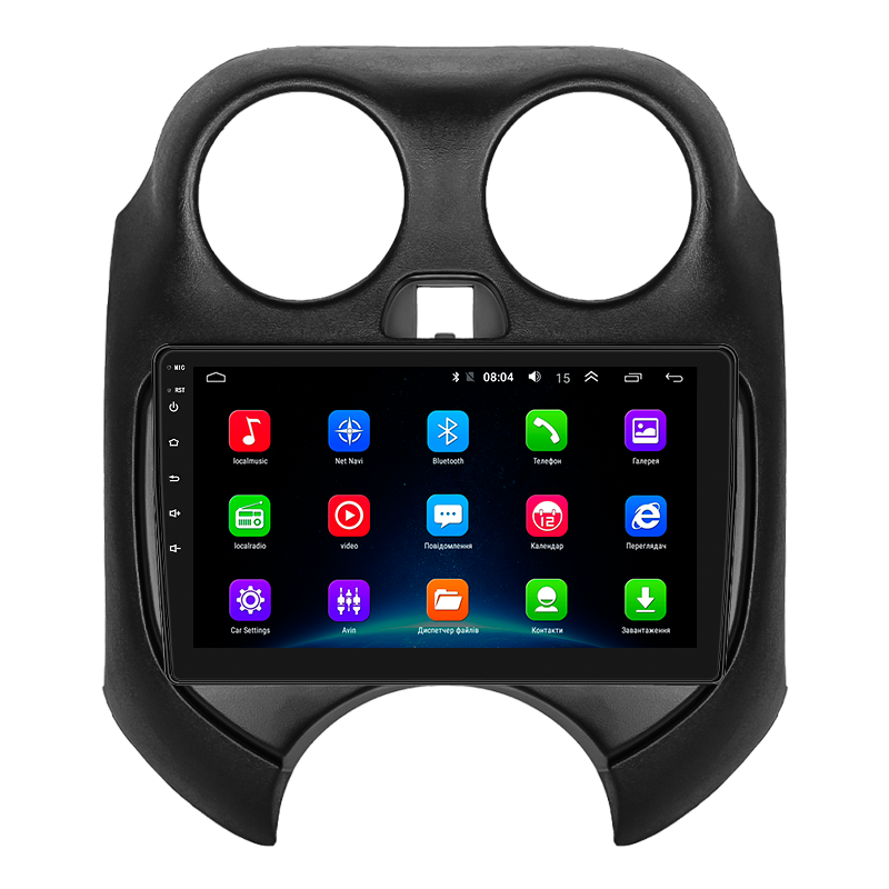 Штатная магнитола Lesko для Nissan March IV (K13) 2010-2013 экран 9" 2/32Gb Wi-Fi GPS Base