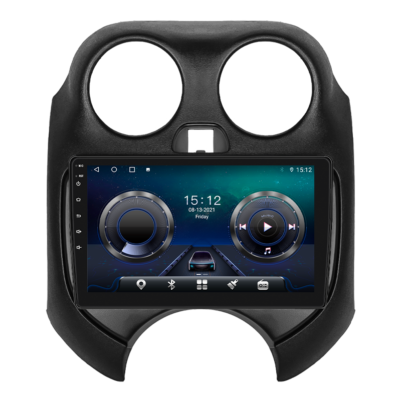 Штатная магнитола Lesko для Nissan March IV (K13) 2010-2013 экран 9" 4/64Gb 4G Wi-Fi GPS Top