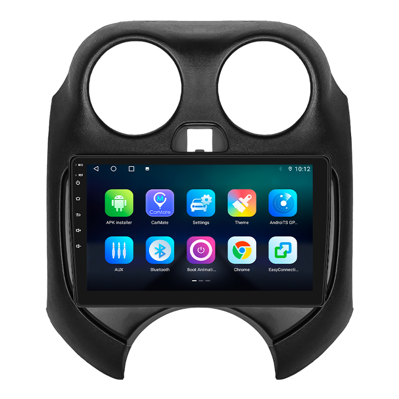 Штатная магнитола Lesko для Nissan March IV (K13) 2010-2013 экран 9" 4/64Gb 4G Wi-Fi GPS Top