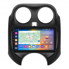 Штатная магнитола Lesko для Nissan Micra IV (K13) 2010-2013 экран 9" 2/32Gb CarPlay 4G Wi-Fi GPS Prime