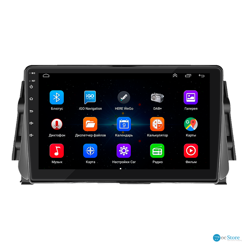 Штатная магнитола Lesko для Nissan Micra V 2017-н.в. экран 9" 1/16Gb Wi-Fi GPS Base