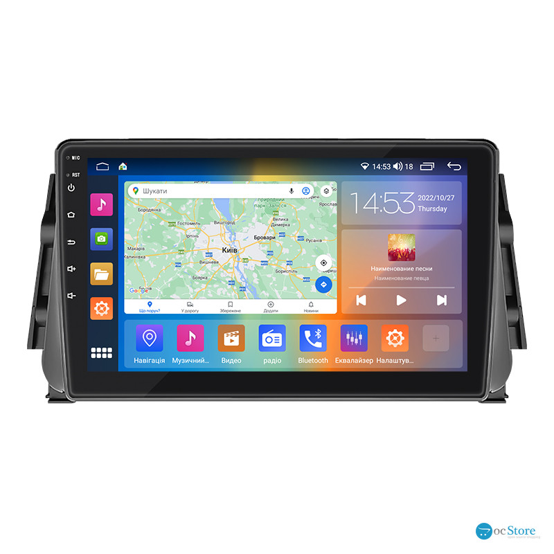 Штатная магнитола Lesko для Nissan Micra V 2017-н.в. экран 9" 4/64Gb CarPlay 4G Wi-Fi GPS Prime