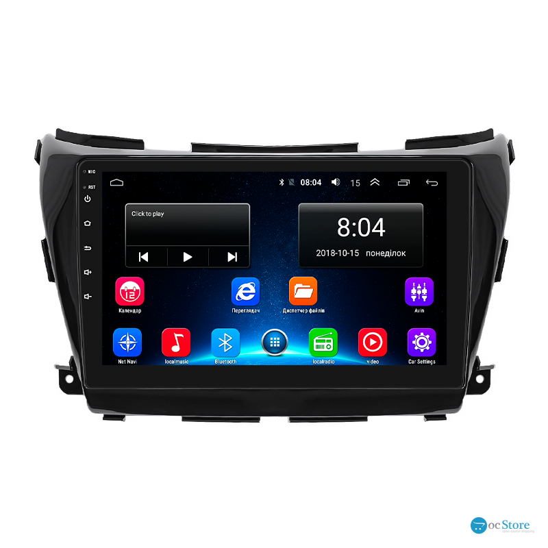 Штатная магнитола Lesko для Nissan Murano III (Z52) 2014-н.в. экран 10" 2/32Gb Wi-Fi GPS Base