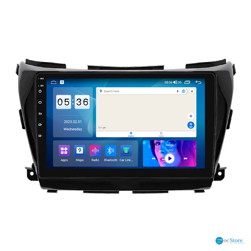 Штатная магнитола Lesko для Nissan Murano III (Z52) 2014-н.в. экран 10" 2/32Gb CarPlay 4G Wi-Fi GPS Prime
