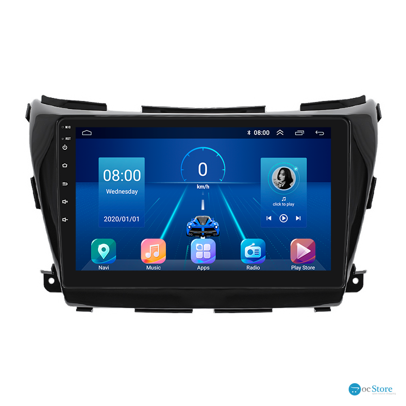Штатная магнитола Lesko для Nissan Murano III (Z52) 2014-н.в. экран 10" 2/32Gb 4G Wi-Fi GPS Top