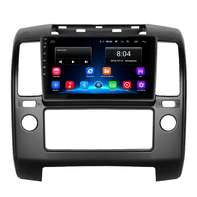 Штатная магнитола Lesko для Nissan Navara (Frontier) III (D40) 2004-2010 экран 9" 2/32Gb Wi-Fi GPS Base