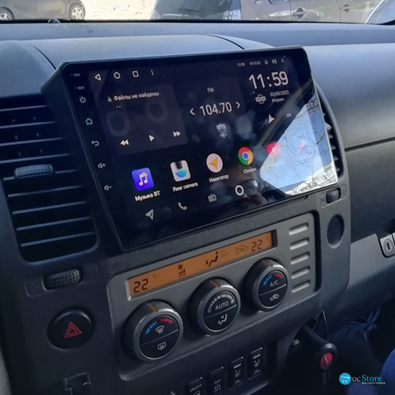 Штатная магнитола Lesko для Nissan Navara (Frontier) III (D40) ver 2 2005-2010 экран 9" 2/32Gb Wi-Fi GPS Base