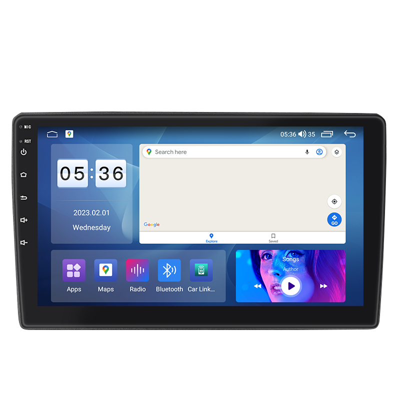 Штатная магнитола Lesko для Nissan Navara (Frontier) III (D40) ver 2 2005-2010 экран 9" 2/32Gb CarPlay 4G Wi-Fi GPS Prime