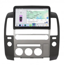 Штатная магнитола Lesko для Nissan Navara (Frontier) III (D40) Рестайлинг 2010-2015 экран 9" 4/64 QLED CarPlay 4G Wi-Fi GPS 360 Prime