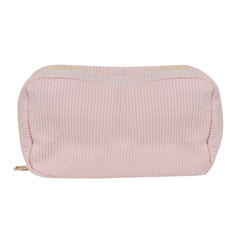 Женская косметичка ZUO 571 несесер органайзер дорожная бьюти кейс вельветовая Pink
