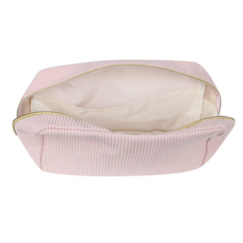 Женская косметичка ZUO 571 несесер органайзер дорожная бьюти кейс вельветовая Pink