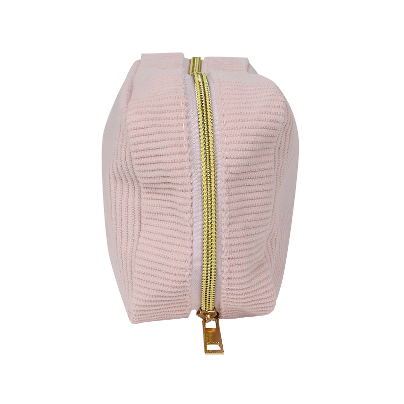 Женская косметичка ZUO 571 несесер органайзер дорожная бьюти кейс вельветовая Pink