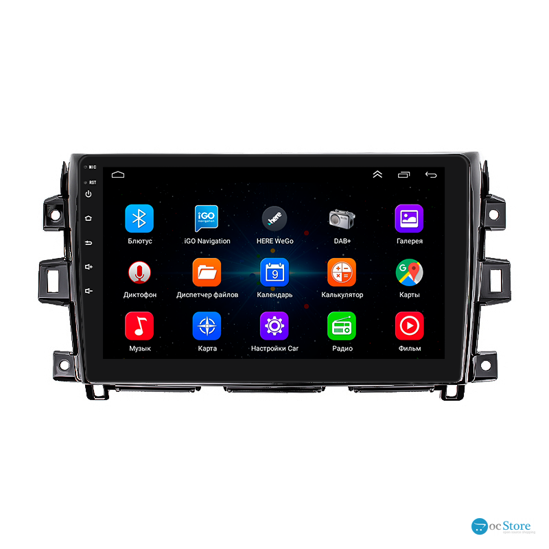 Штатная магнитола Lesko для Nissan Navara (Frontier) IV (D23) 2014-2016 экран 10" 1/16Gb Wi-Fi GPS Base