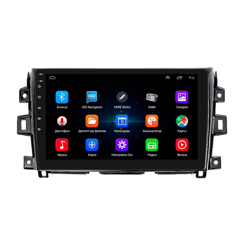 Штатная магнитола Lesko для Nissan Navara (Frontier) IV (D23) 2014- экран 10" 1/16Gb Wi-Fi GPS Base