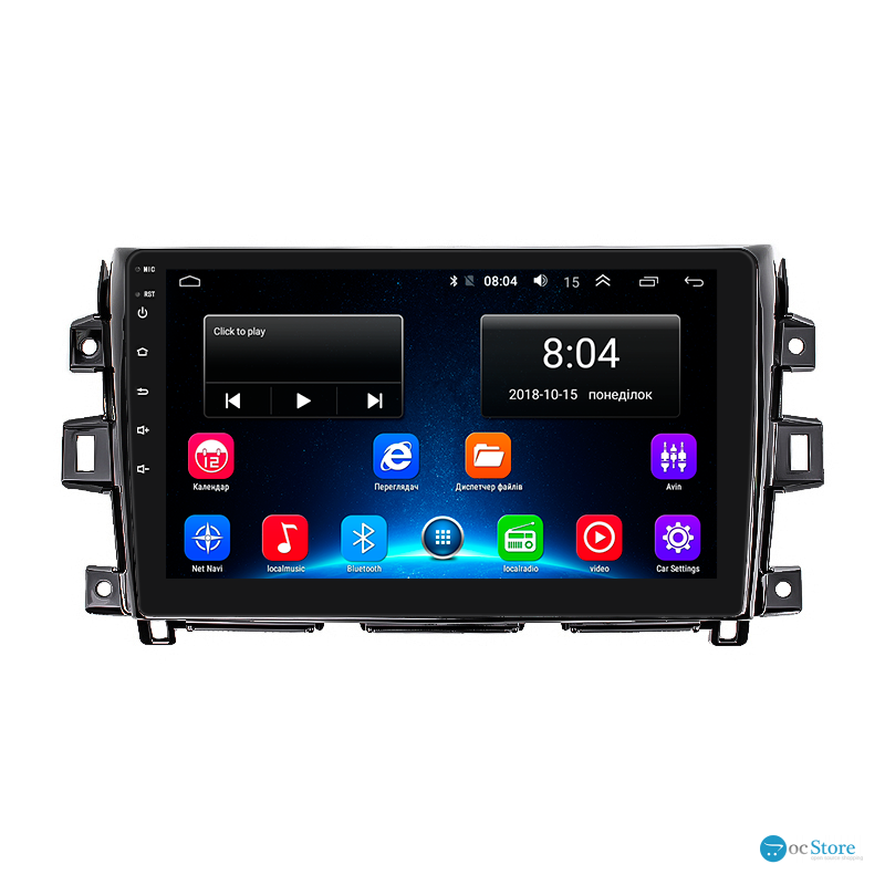 Штатная магнитола Lesko для Nissan Navara (Frontier) IV (D23) 2014-2016 экран 10" 2/32Gb Wi-Fi GPS Base
