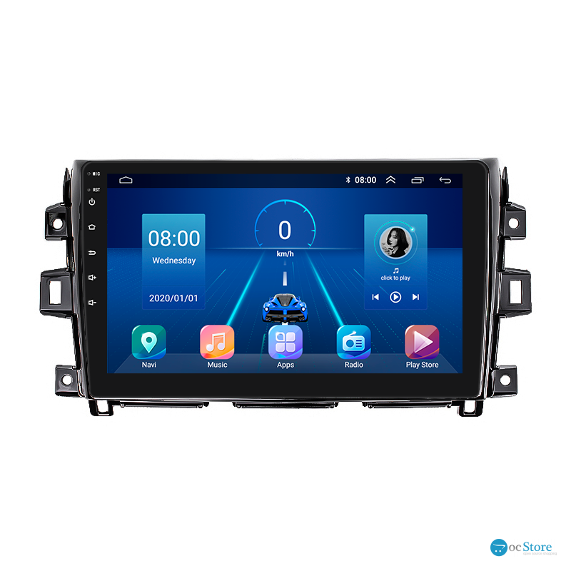 Штатная магнитола Lesko для Nissan Navara (Frontier) IV (D23) 2014-2016 экран 10" 4/64Gb 4G Wi-Fi GPS Top