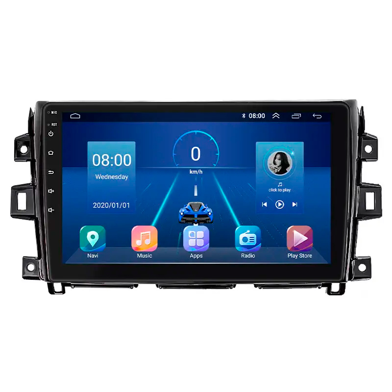 Штатная магнитола Lesko для Nissan NP300  2008-2015 экран 10" 6/128Gb 4G Wi-Fi GPS Top