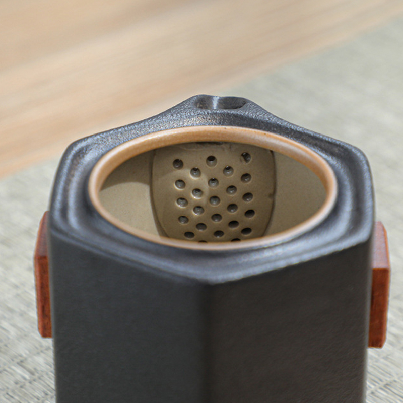 Дорожный набор 45521 для чайной церемонии из 7 предметов керамический Black