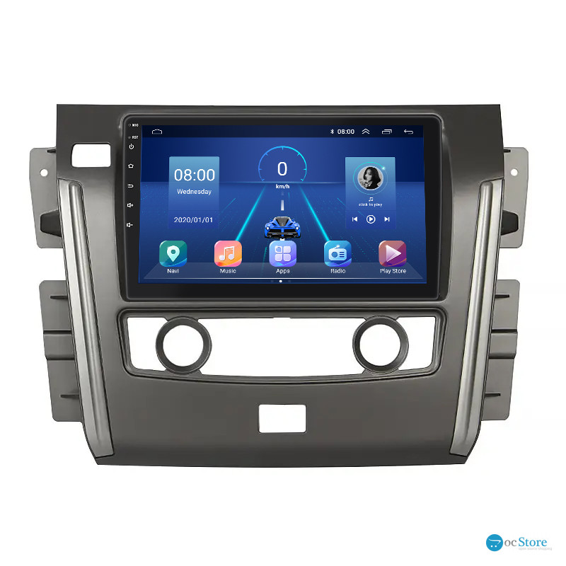 Штатная магнитола Lesko для Nissan Patrol VI (Y62) ver 2 2010-2020 экран 10" 4/64Gb 4G Wi-Fi GPS Top