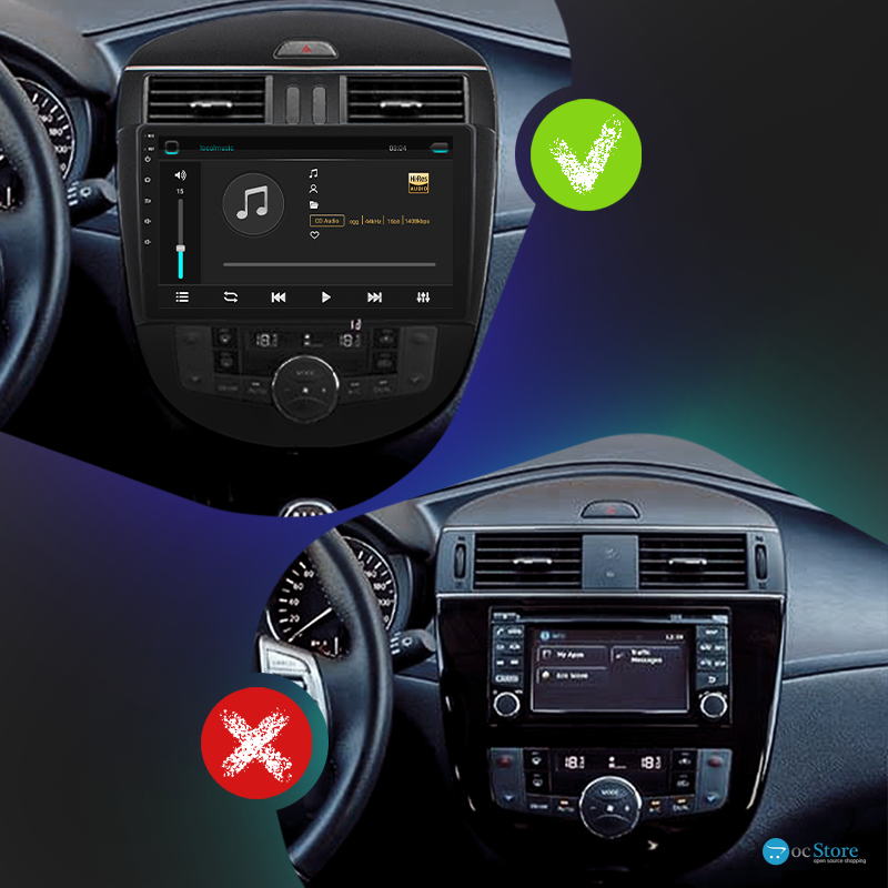 Штатная магнитола Lesko для Nissan Pulsar VI (C13) 2014-2018 экран 10" 2/32Gb Wi-Fi GPS Base