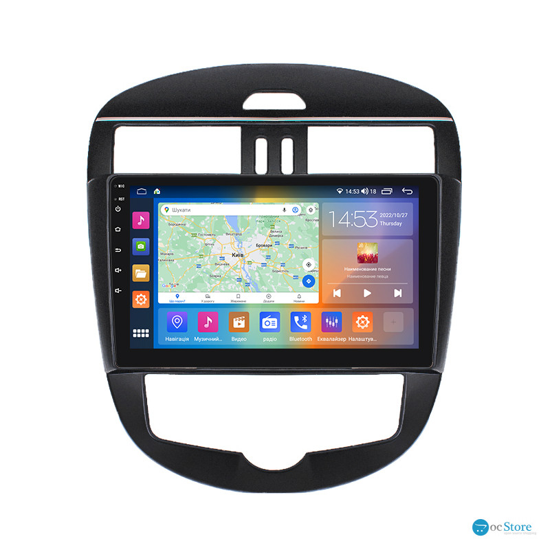 Штатная магнитола Lesko для Nissan Pulsar VI (C13) 2014-2018 экран 10" 2/32Gb CarPlay 4G Wi-Fi GPS Prime
