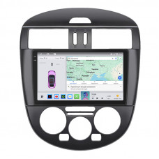 Штатная магнитола Lesko для Nissan Pulsar VI (C13) Manual AC 2014-2018 экран 9" 4/64 QLED CarPlay 4G Wi-Fi GPS 360 Prime