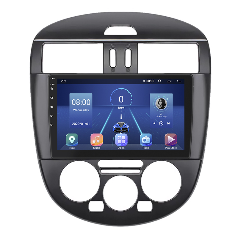 Штатная магнитола Lesko для Nissan Pulsar VI (C13) Manual AC 2014-2018 экран 9" 2/32Gb 4G Wi-Fi GPS Top