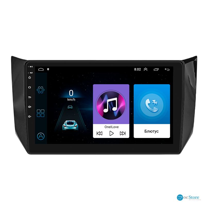 Штатная магнитола Lesko для Nissan Tiida II 2015-2018 экран 10" 1/16Gb Wi-Fi GPS Base