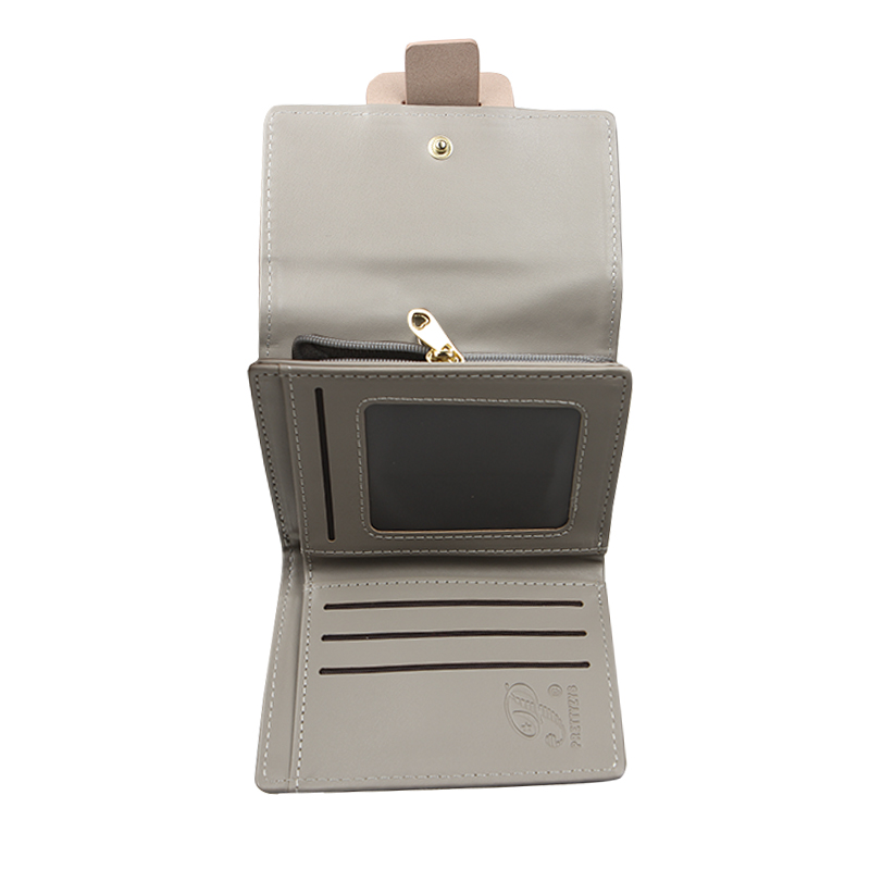 Женский кошелек Prettyzys 987 клатч с пряжкой повседневный Gray