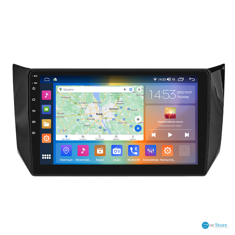 Штатная магнитола Lesko для Nissan Tiida II 2015-2018 экран 10" 2/32Gb CarPlay 4G Wi-Fi GPS Prime