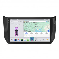 Штатная магнитола Lesko для Nissan Tiida II 2015-2018 экран 10" 4/64 QLED CarPlay 4G Wi-Fi GPS 360 Prime