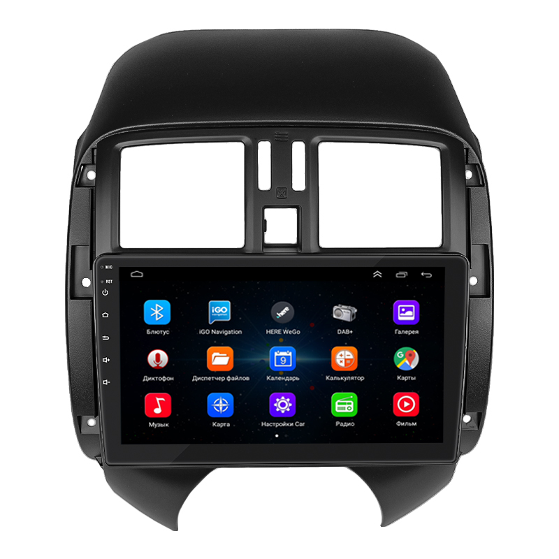 Штатная магнитола Lesko для Nissan Versa II 2012-2014 экран 9" 2/32Gb Wi-Fi GPS Base