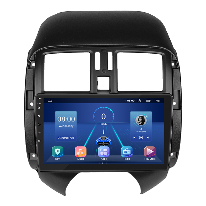 Штатная магнитола Lesko для Nissan Versa II 2012-2014 экран 9" 4/64Gb 4G Wi-Fi GPS Top