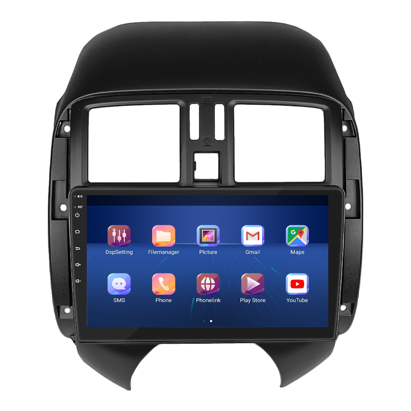 Штатная магнитола Lesko для Nissan Versa II 2012-2014 экран 9" 4/64Gb 4G Wi-Fi GPS Top