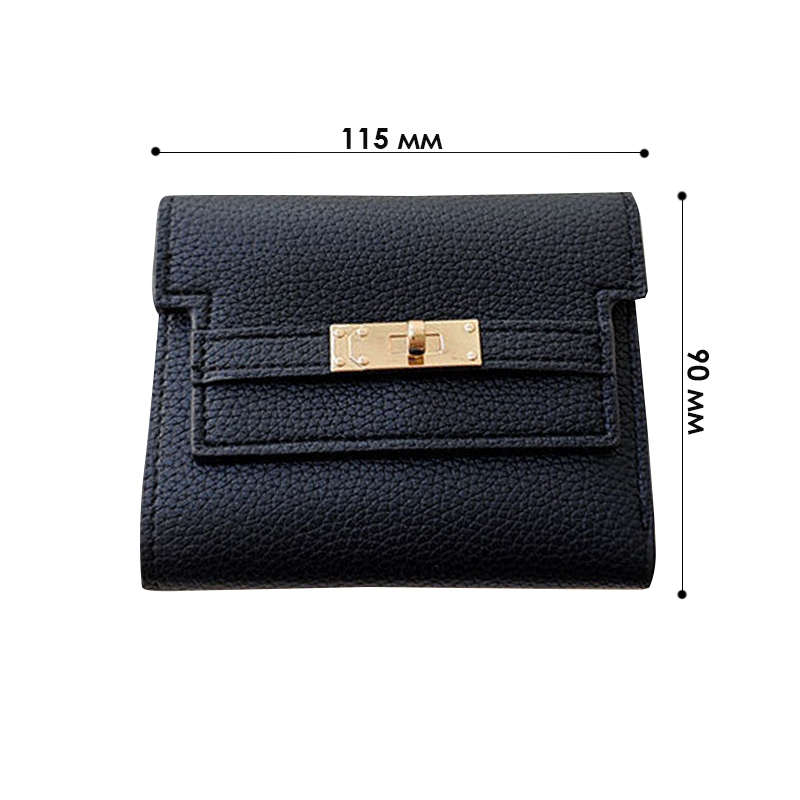 Женский кошелек EASTERN STAR C231-13 для купюр и карт на замке повседневный Black