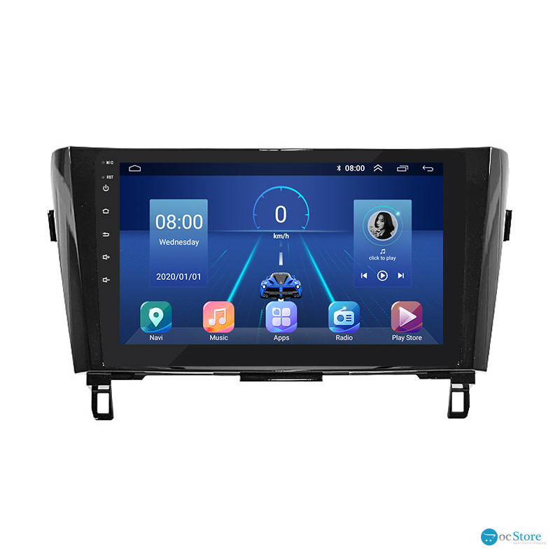 Штатная магнитола Lesko для Nissan X-Trail III 2013-2019 экран 10" 2/32Gb 4G Wi-Fi GPS Top