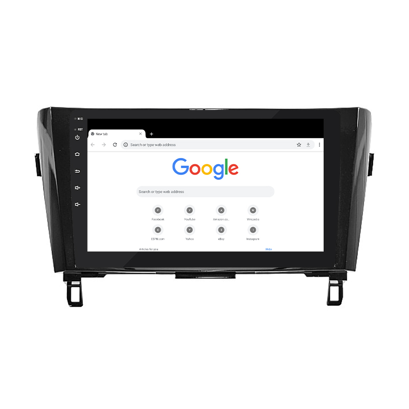 Штатная магнитола Lesko для Nissan X-Trail III 2013-2019 экран 10" 4/32Gb 4G Wi-Fi GPS Top