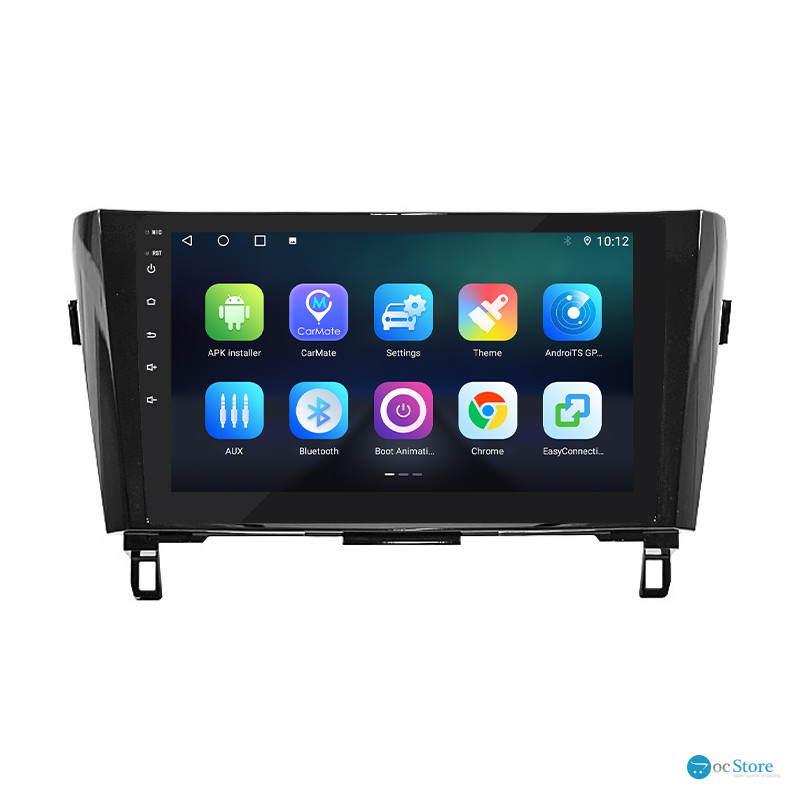 Штатная магнитола Lesko для Nissan X-Trail III 2013-2019 экран 10" 4/64Gb 4G Wi-Fi GPS Top