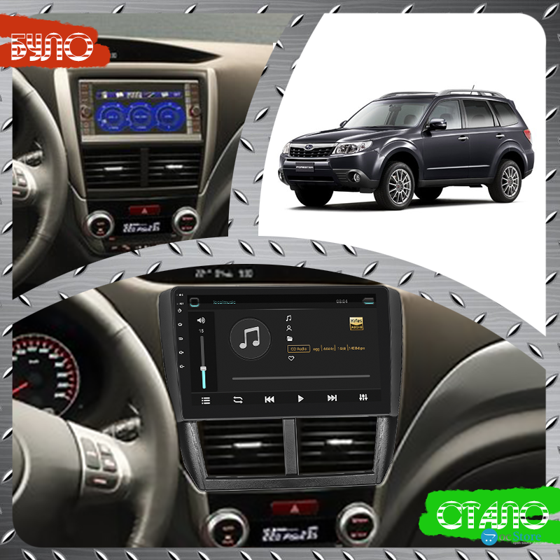 Штатная магнитола Lesko для Subaru Forester III Рестайлинг 2011-2013 экран 9" 1/16Gb Wi-Fi GPS Base