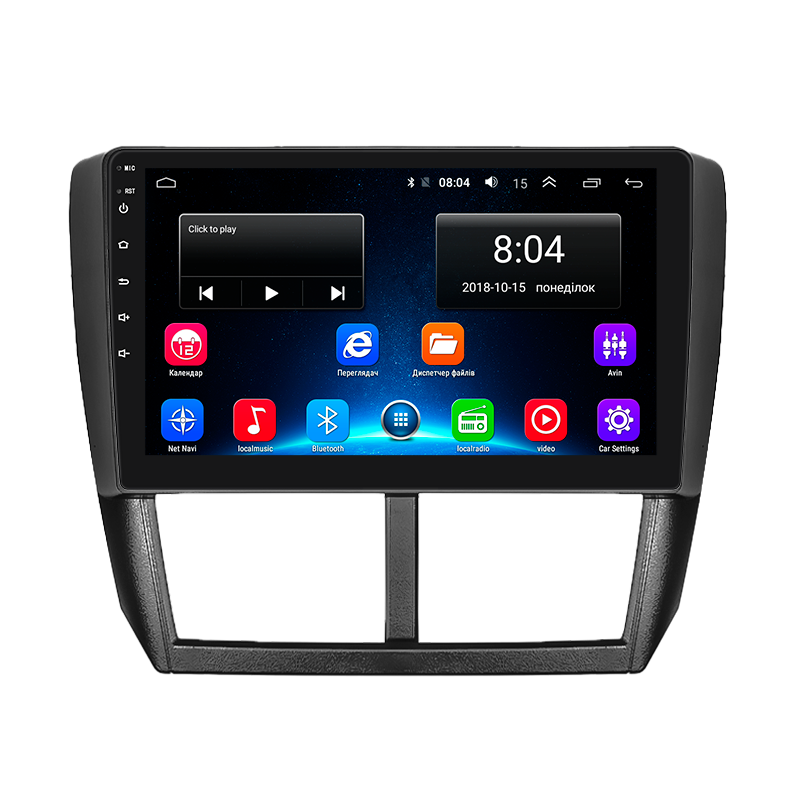 Штатная магнитола Lesko для Subaru Forester III Рестайлинг 2011-2013 экран 9" 2/32Gb Wi-Fi GPS Base