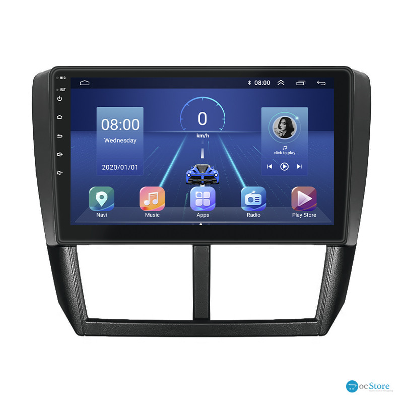 Штатная магнитола Lesko для Subaru Forester III Рестайлинг 2011-2013 экран 9" 2/32Gb 4G Wi-Fi GPS Top