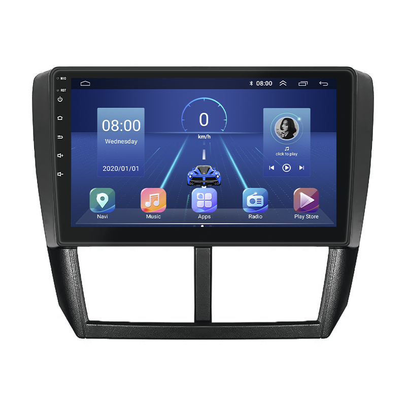 Штатная магнитола Lesko для Subaru Forester III Рестайлинг 2011-2013 экран 9" 4/64Gb 4G Wi-Fi GPS Top