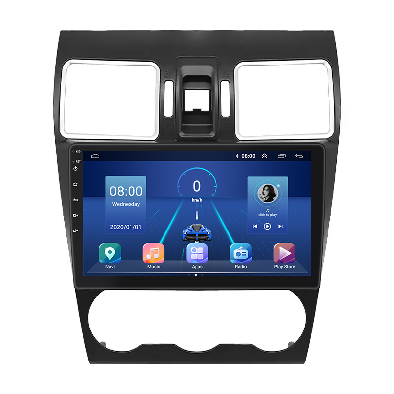 Штатная магнитола Lesko для Subaru Forester IV 2012-2015 экран 9" 2/32Gb 4G Wi-Fi GPS Top